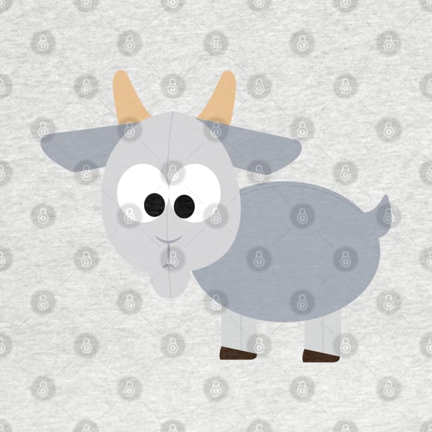 Adorable Gray Goat by Hedgie Designs